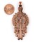 Lalibela Copper Coptic Cross Pendant (30x70mm): Authentic Ethiopian East African Design for Jewelry & Necklace Making